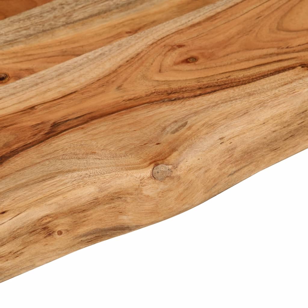Tabletop, 140x30x3.8cm, solid acacia, with live edge