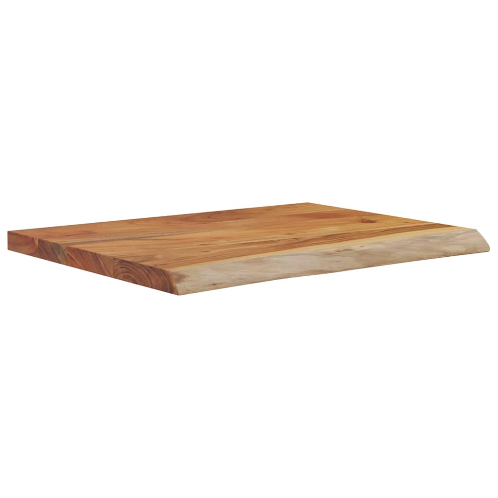 Wall shelf, 50x40x3.8cm, solid acacia, with live edge