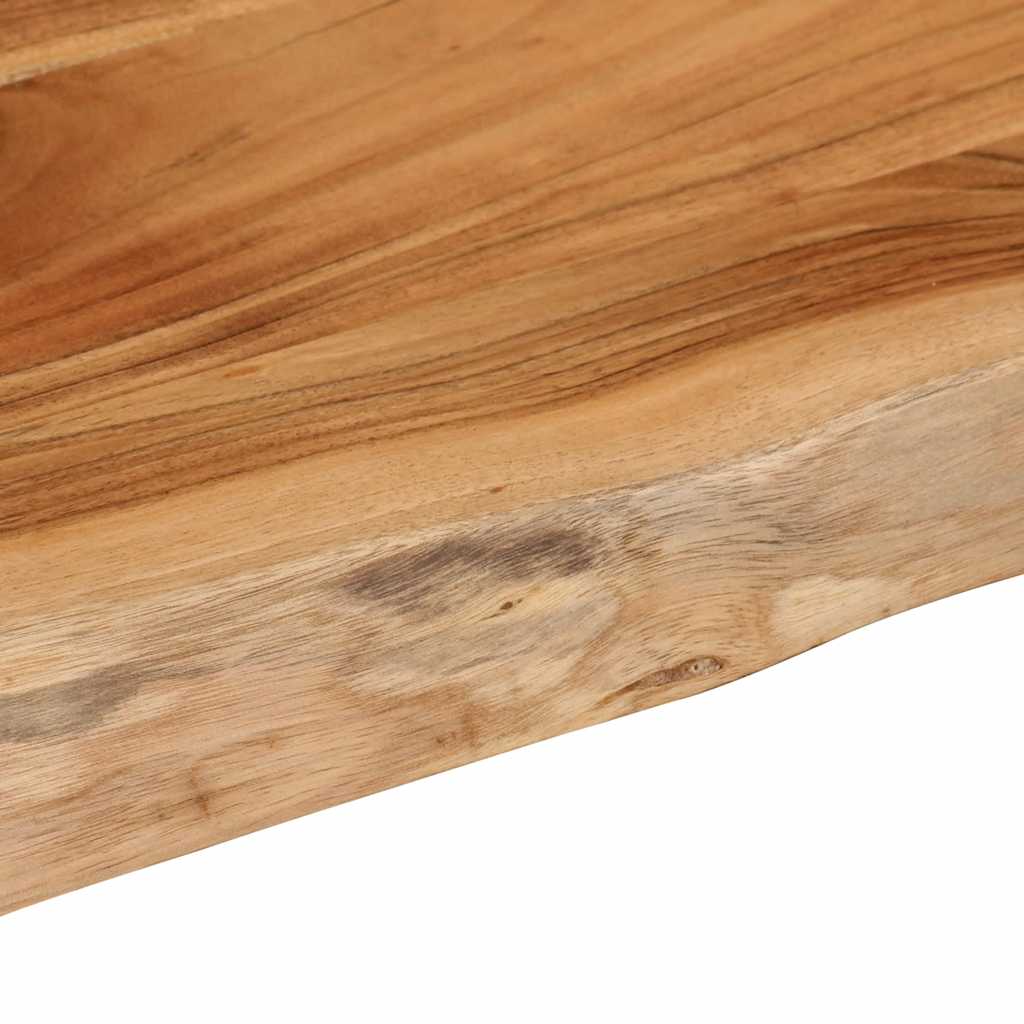 Wall shelf, 50x40x3.8cm, solid acacia, with live edge