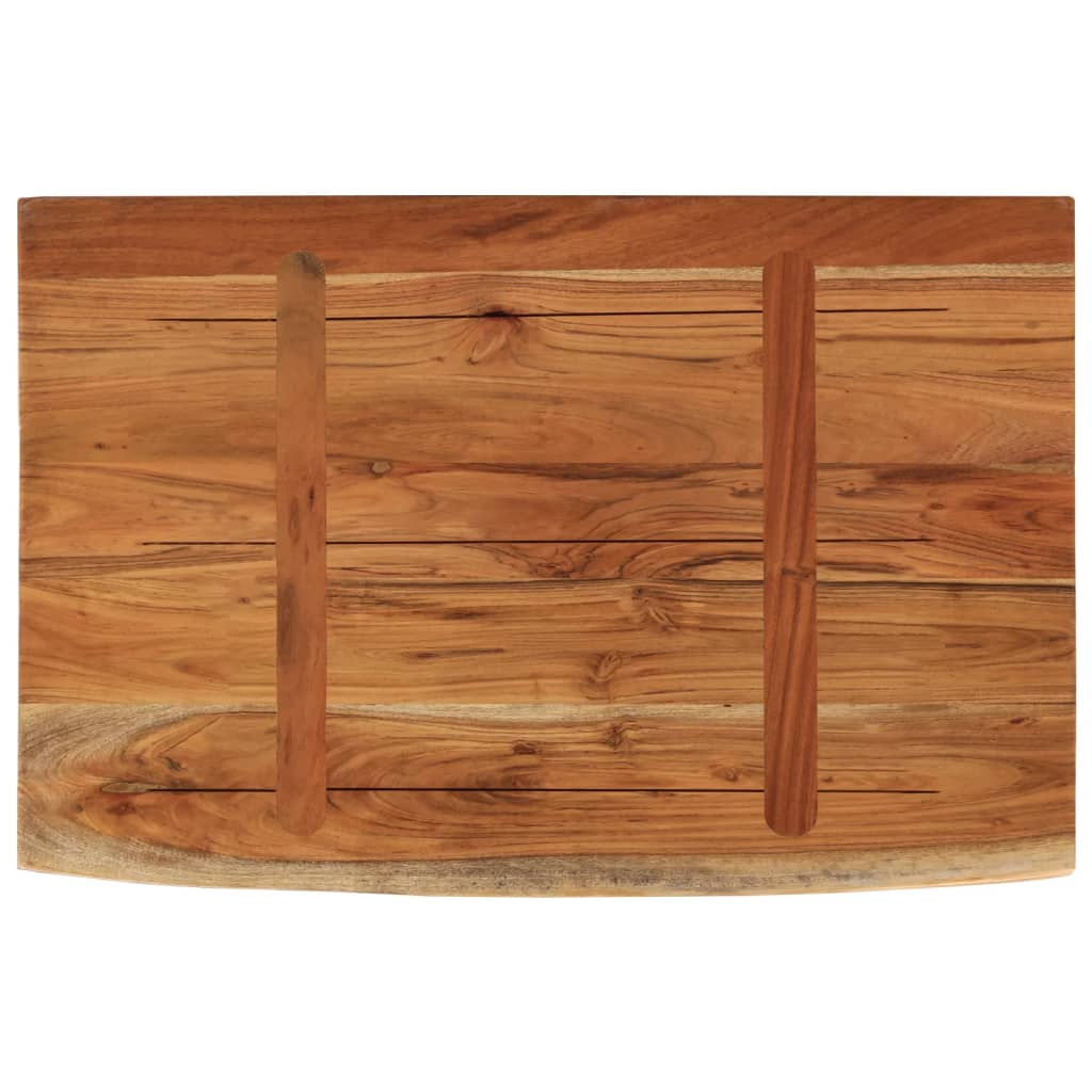 Wall shelf, 70x40x3.8cm, solid acacia, with live edge
