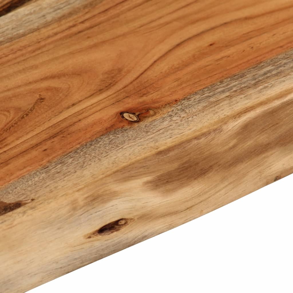 Wall shelf, 70x40x3.8cm, solid acacia, with live edge