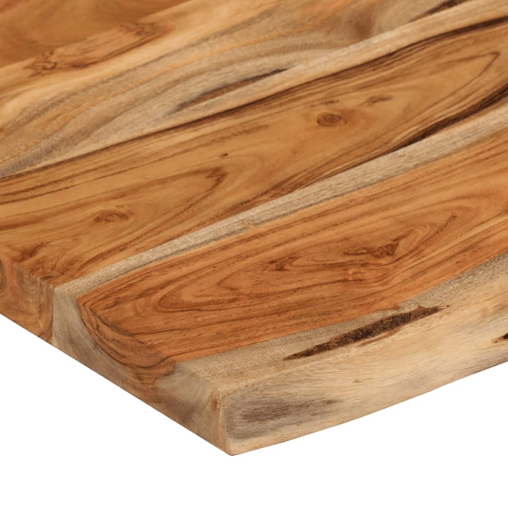 Wall shelf, 70x40x3.8cm, solid acacia, with live edge