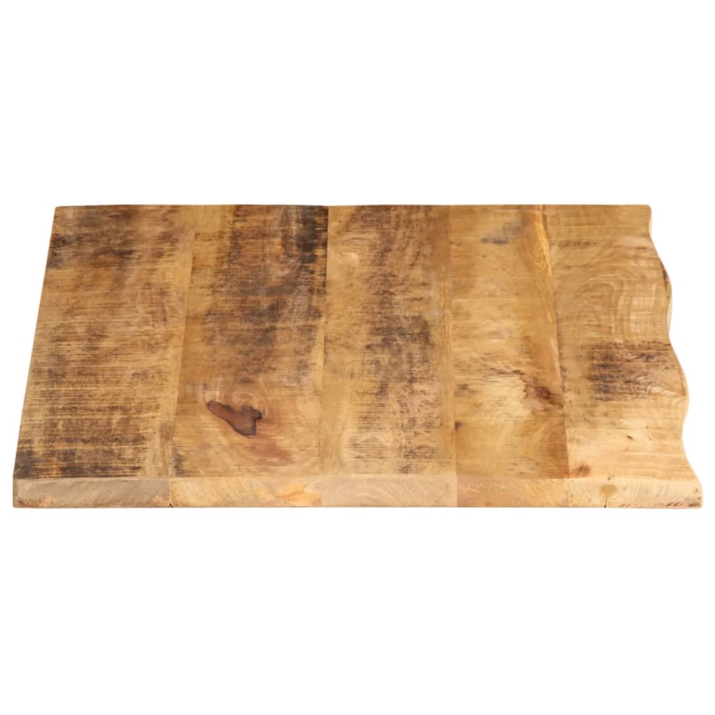 Tabletop, 70x60x2.5cm, solid mango wood, with live edge