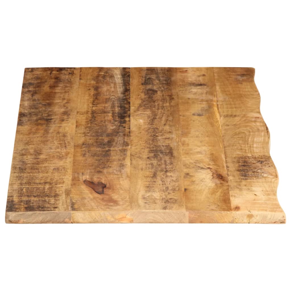 Tabletop, 100x60x2.5cm, solid mango wood, with live edge