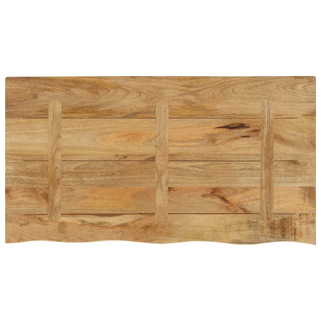 Tabletop, 100x60x2.5cm, solid mango wood, with live edge