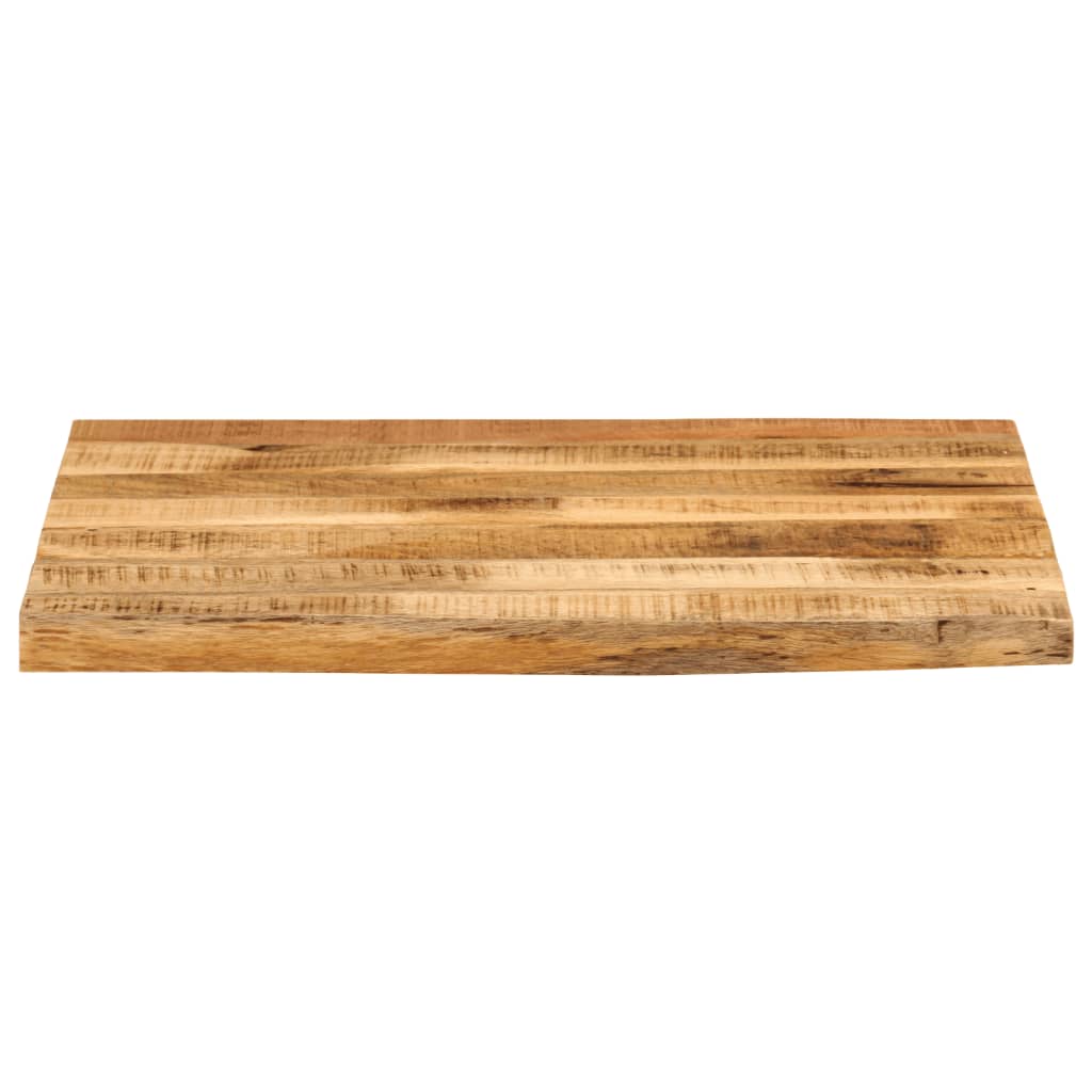 Tabletop, 80x80x2.5cm, solid mango wood, with live edge