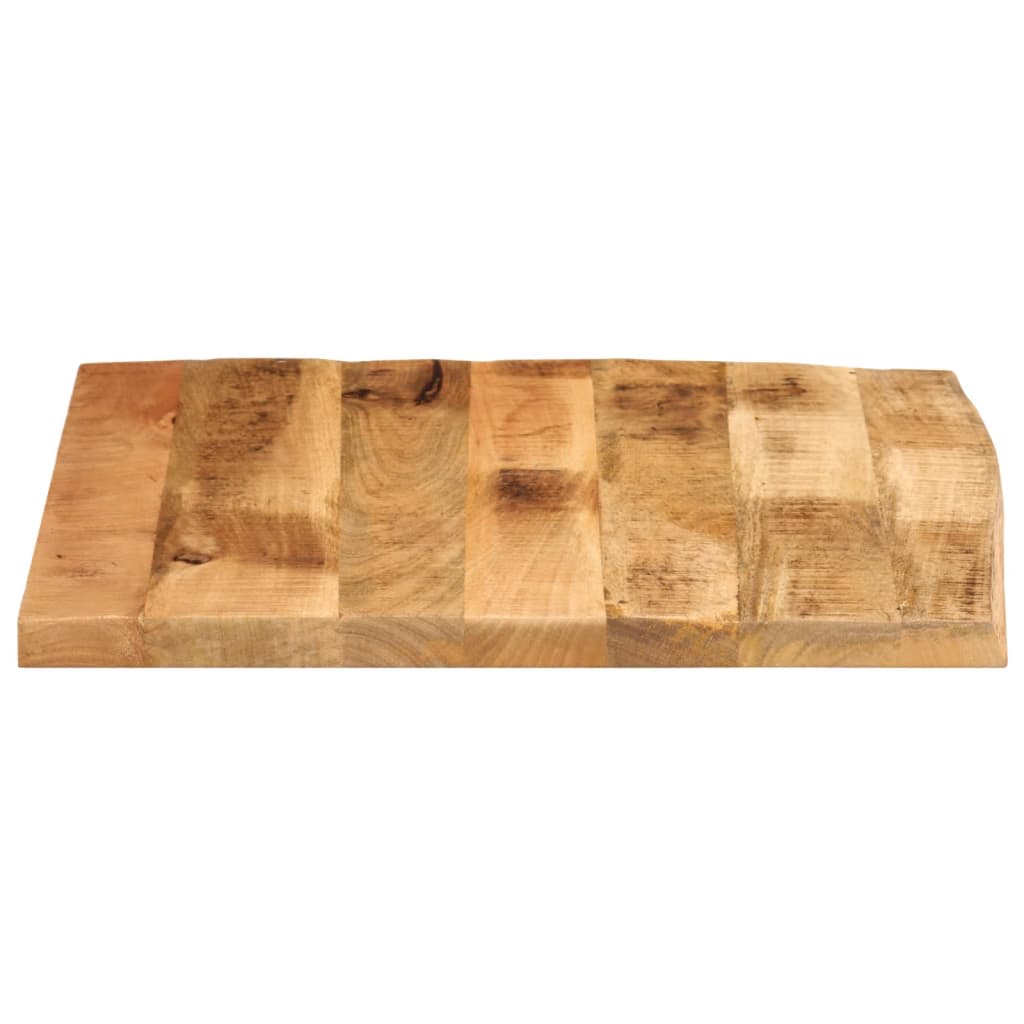 Tabletop, 80x80x2.5cm, solid mango wood, with live edge