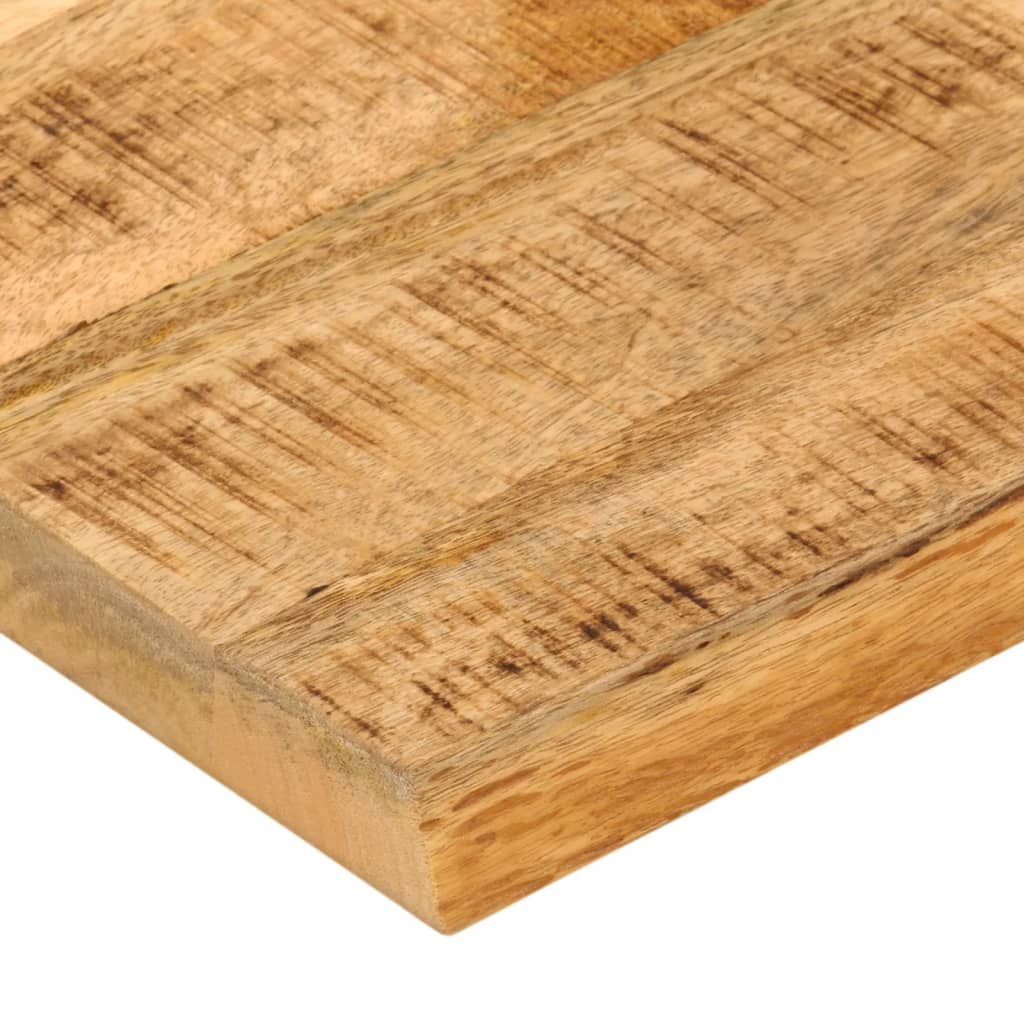 Tabletop, 80x80x2.5cm, solid mango wood, with live edge