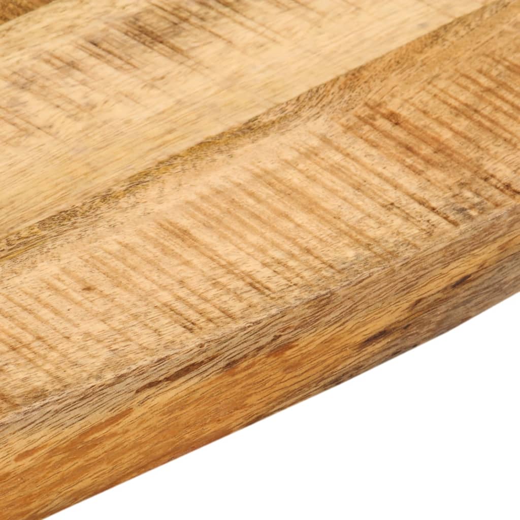 Tabletop, 80x80x2.5cm, solid mango wood, with live edge
