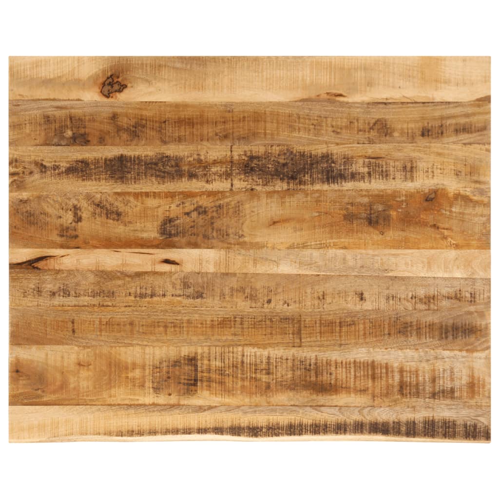 Tabletop, 100x80x2.5cm, solid mango wood, with live edge