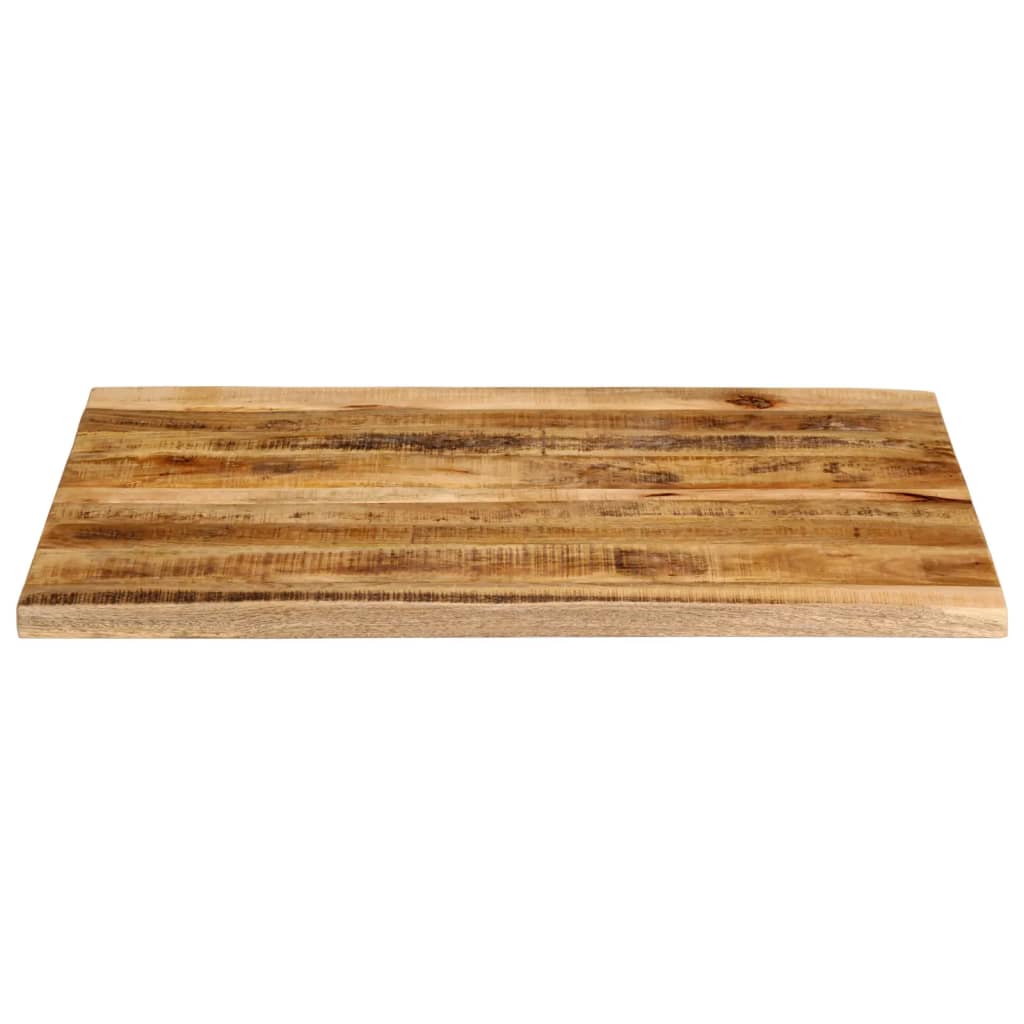 Tabletop, 100x80x2.5cm, solid mango wood, with live edge