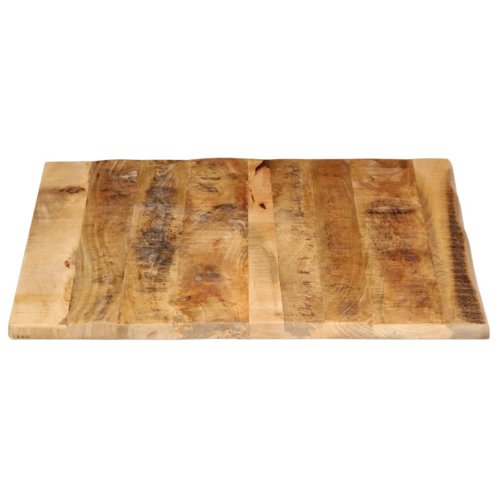 Tabletop, 100x80x2.5cm, solid mango wood, with live edge