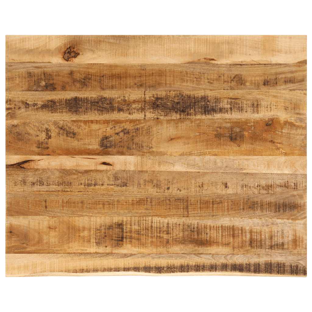 Tabletop, 100x80x3.8cm, solid mango wood, with live edge
