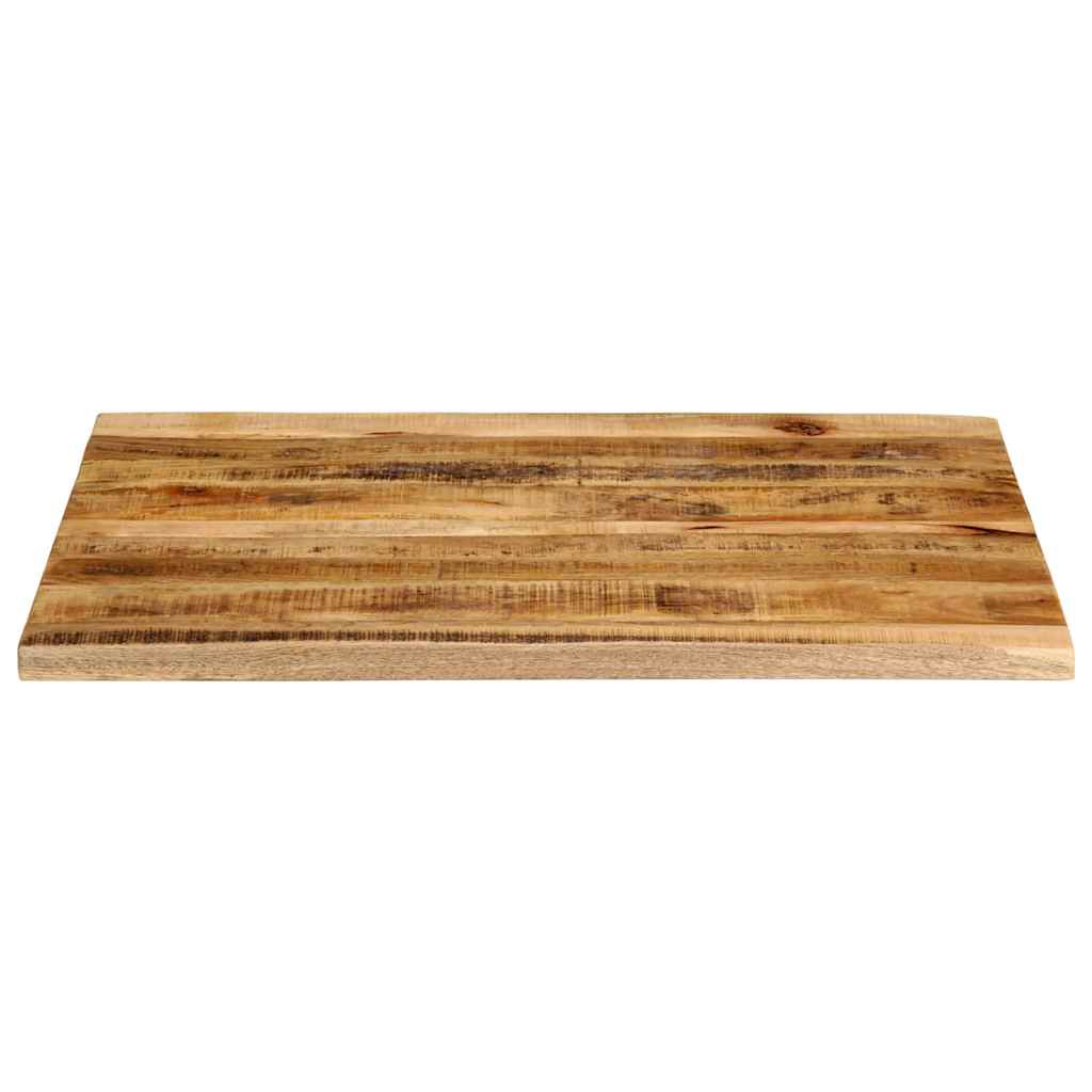 Tabletop, 100x80x3.8cm, solid mango wood, with live edge