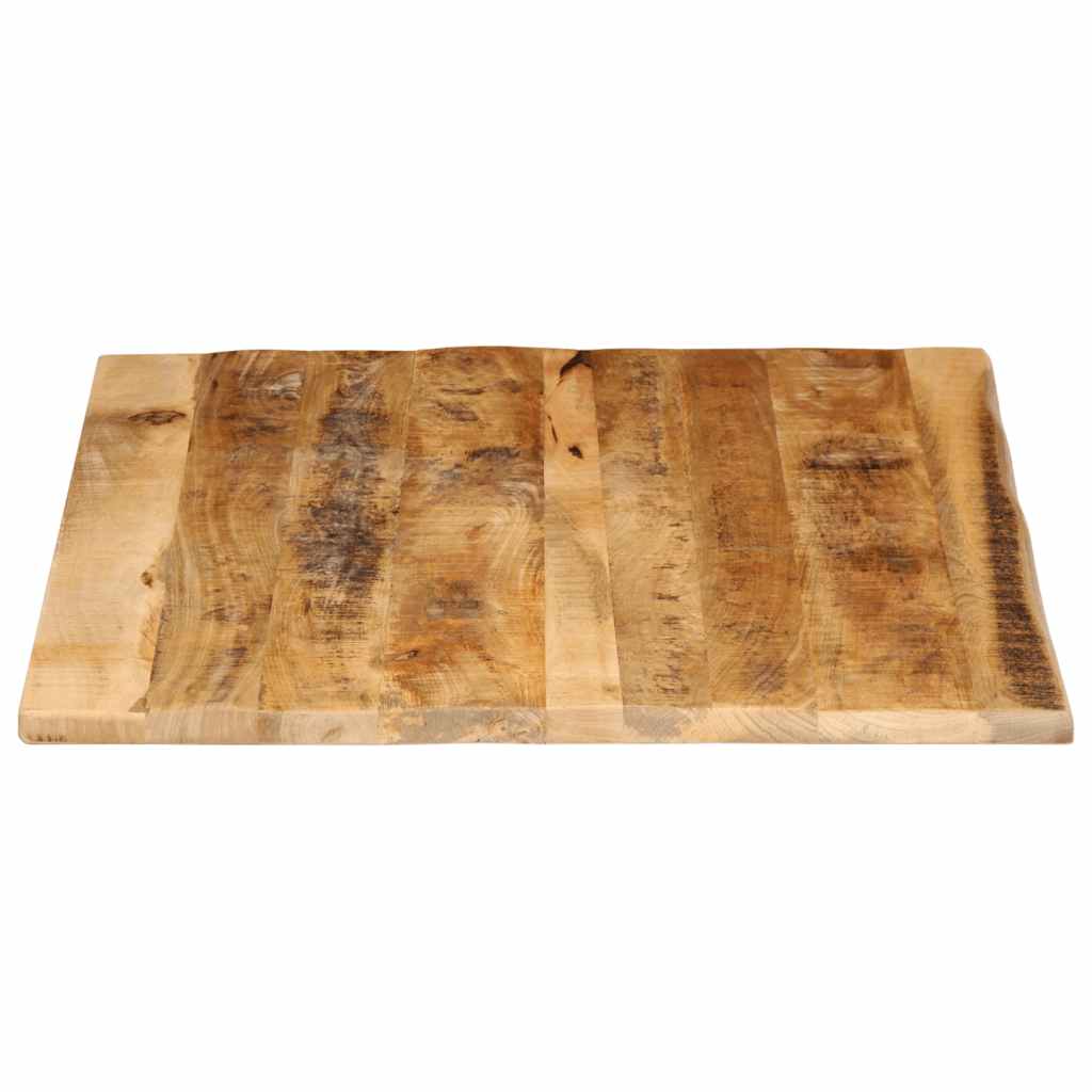 Tabletop, 100x80x3.8cm, solid mango wood, with live edge