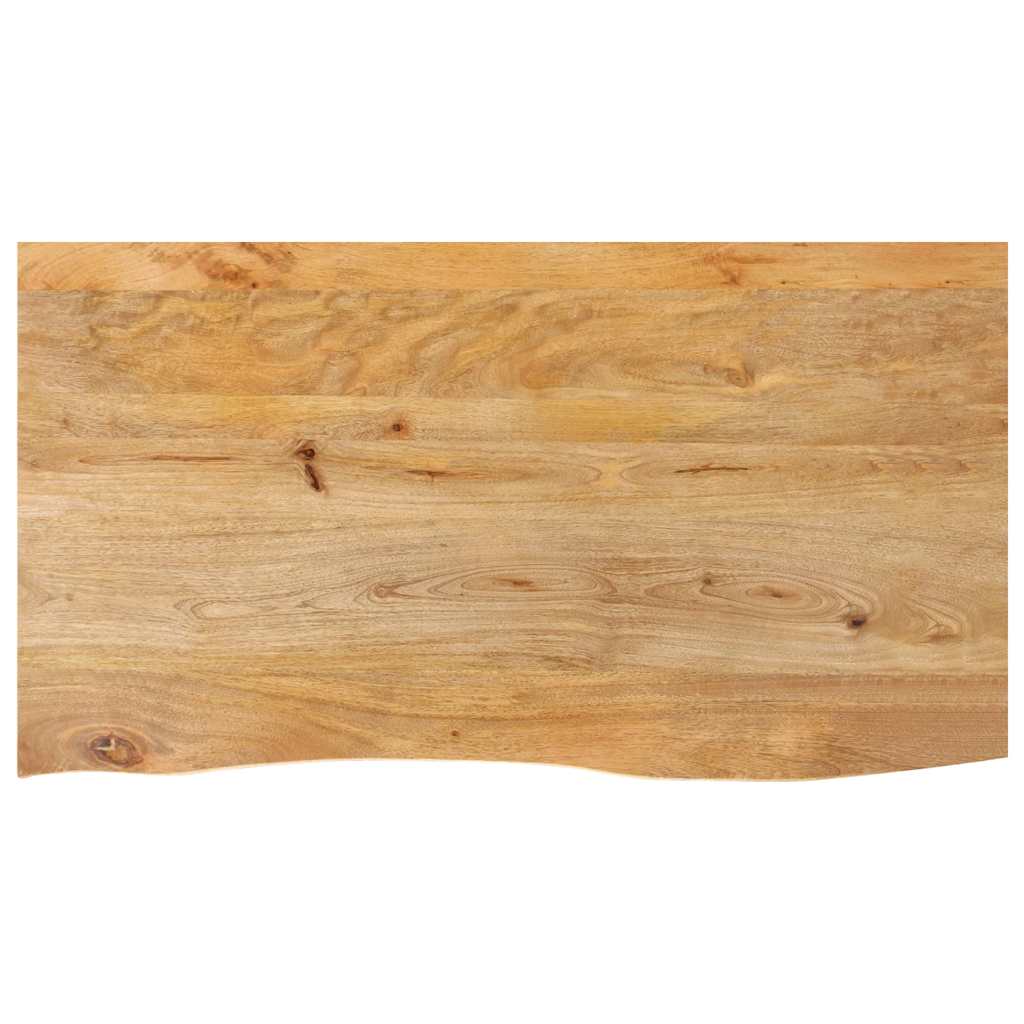 Stalviršis, 120x60x2,5cm, mango masyvas, su gyvu kraštu