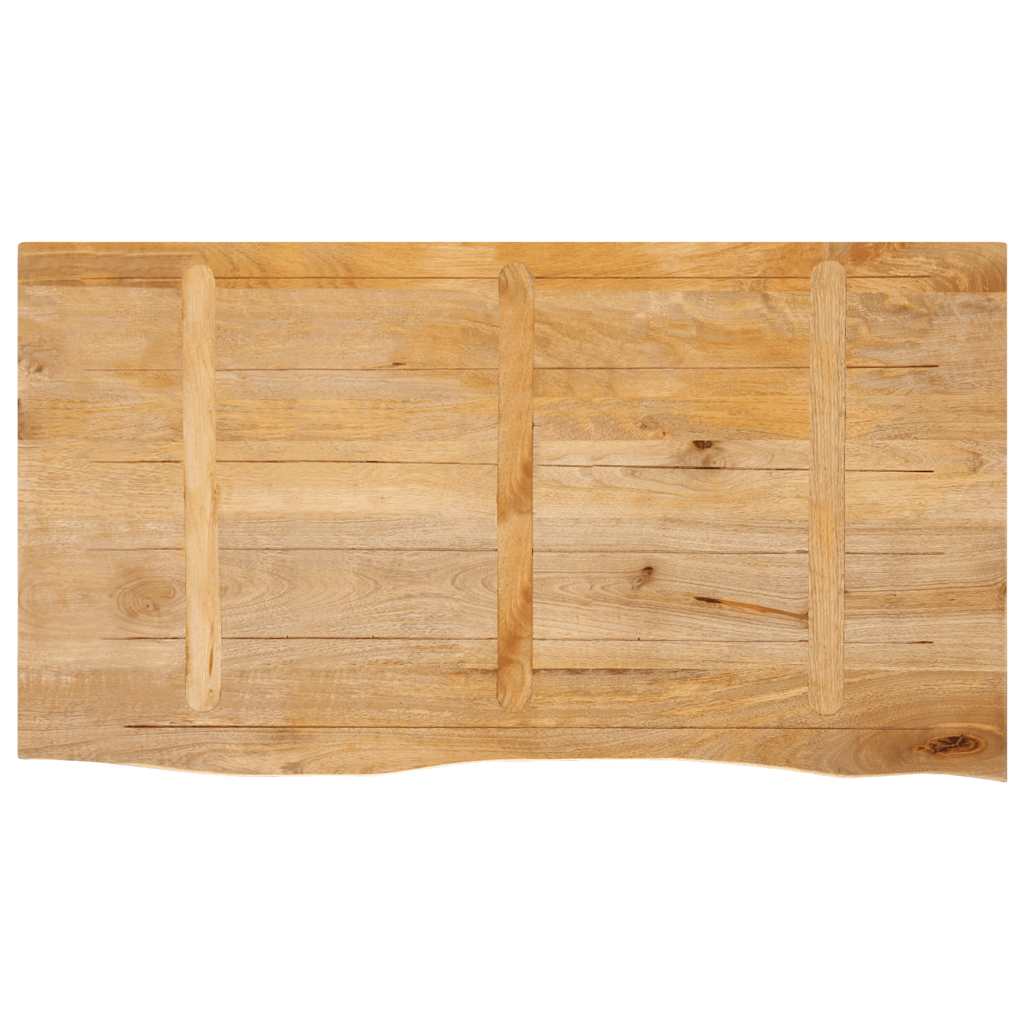 Stalviršis, 120x60x2,5cm, mango masyvas, su gyvu kraštu