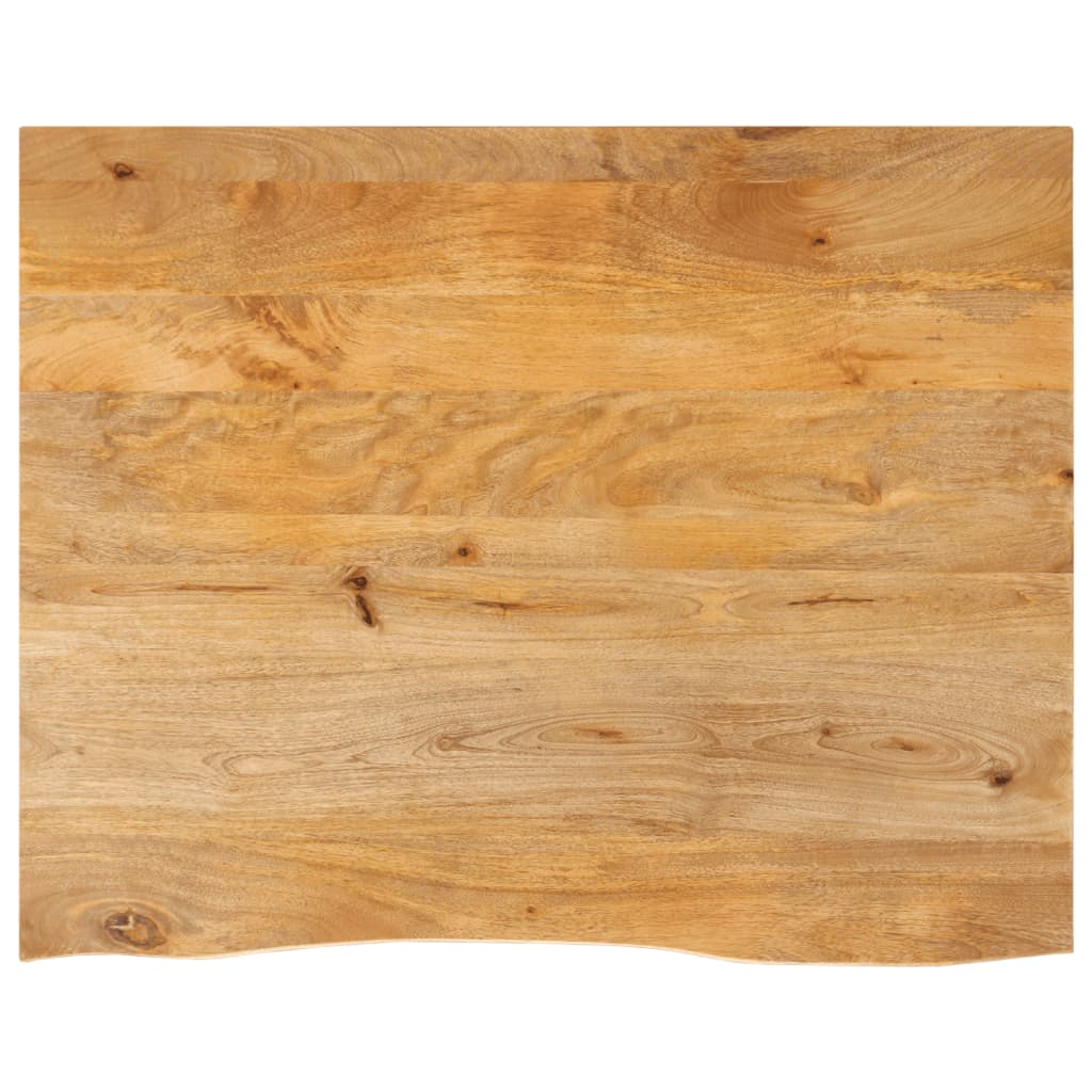 Tabletop, 100x80x2.5cm, solid mango wood, with live edge