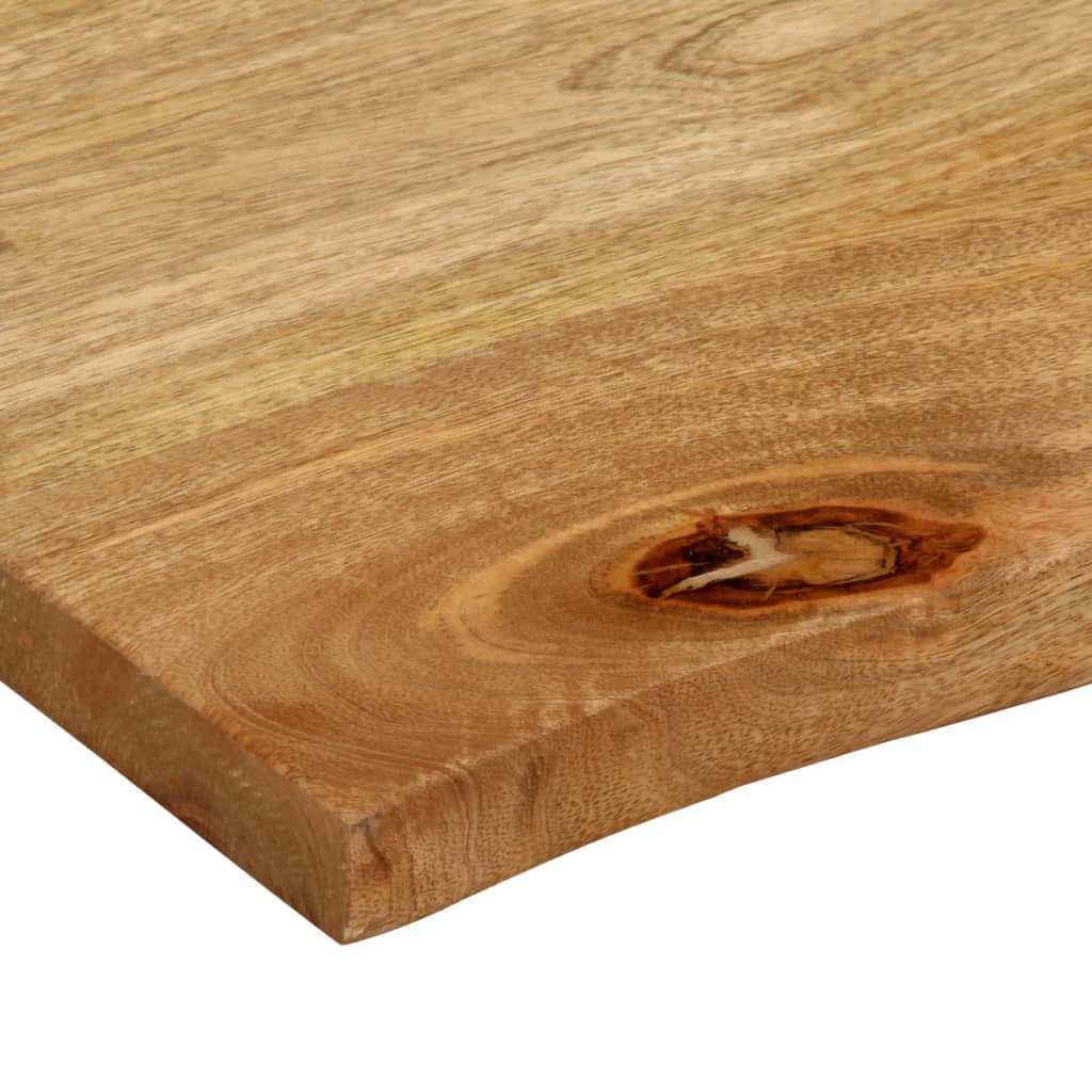 Tabletop, 100x80x2.5cm, solid mango wood, with live edge