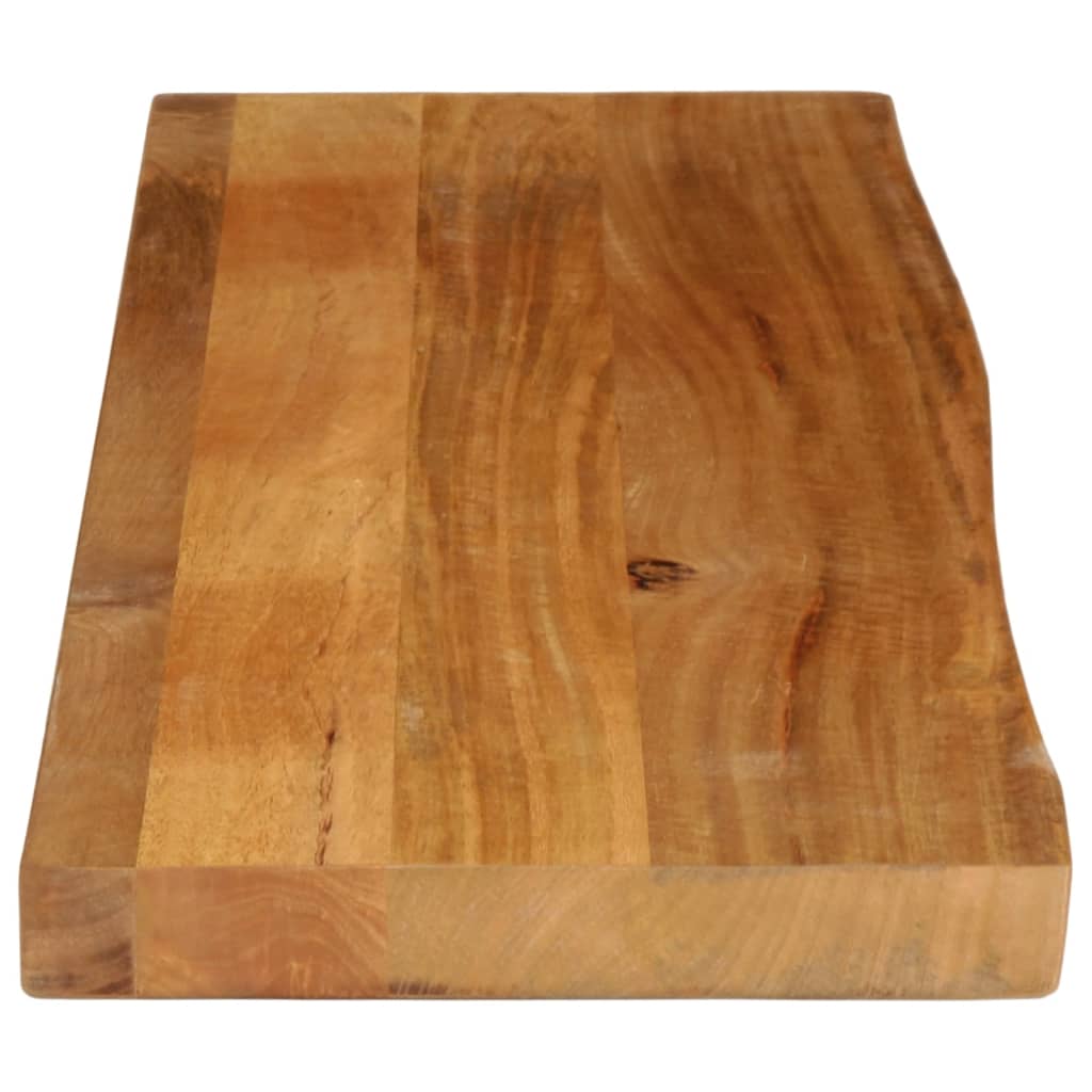 Tabletop, 110x40x2.5cm, mango solid wood, live edge
