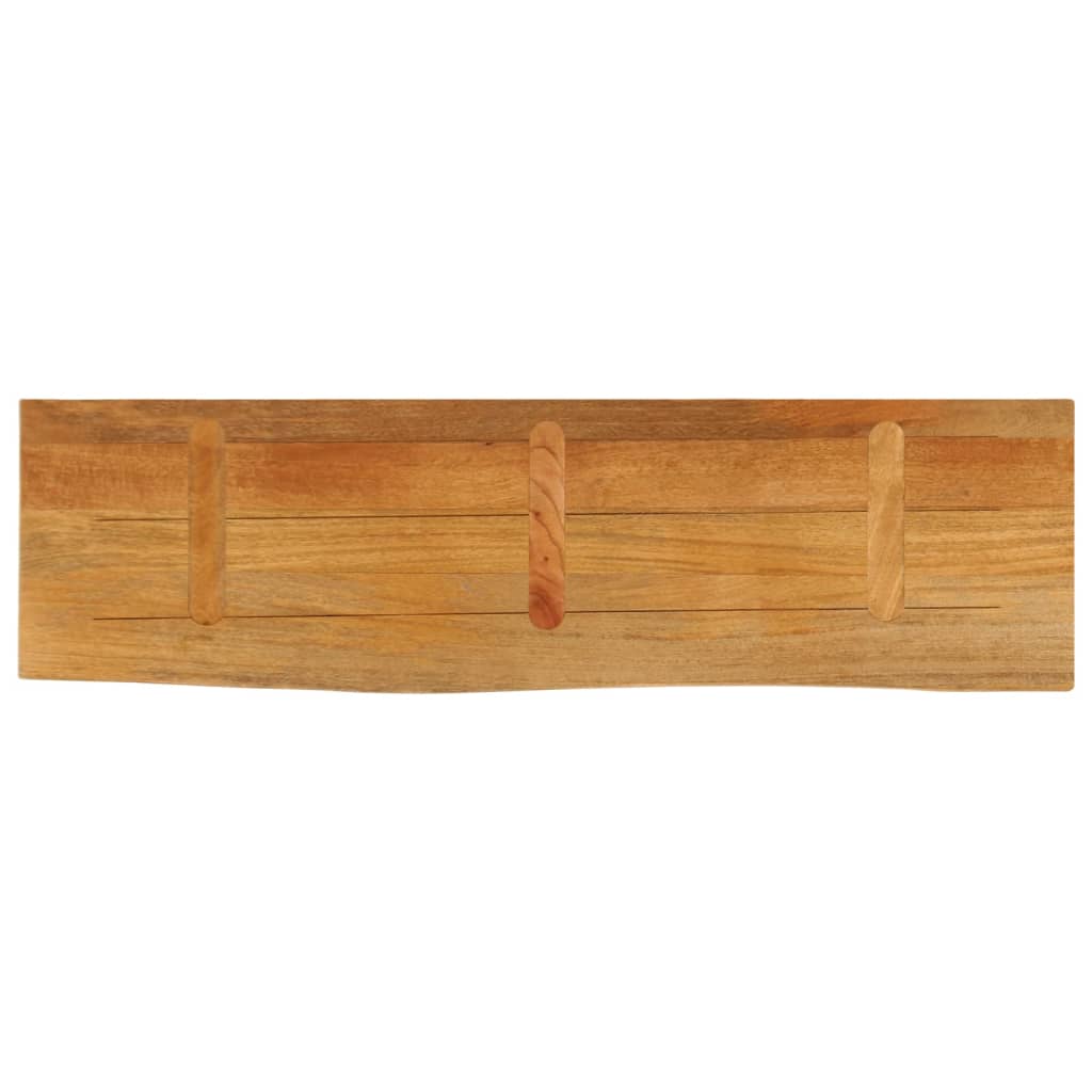 Tabletop, 110x40x2.5cm, mango solid wood, live edge