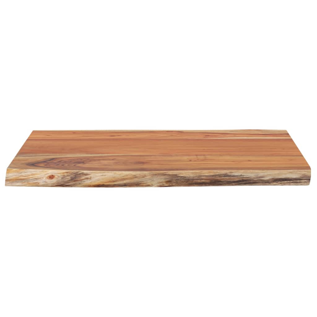 Galda virsma, 70x60x2,5cm, akācijas masīvkoks, ar dabīgo malu