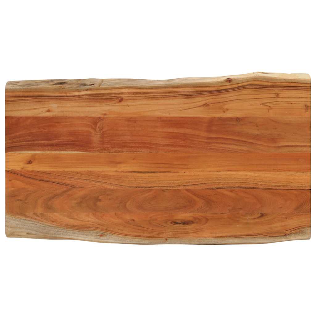 Galda virsma, 100x60x3,8cm, akācijas masīvkoks, ar dabīgo malu