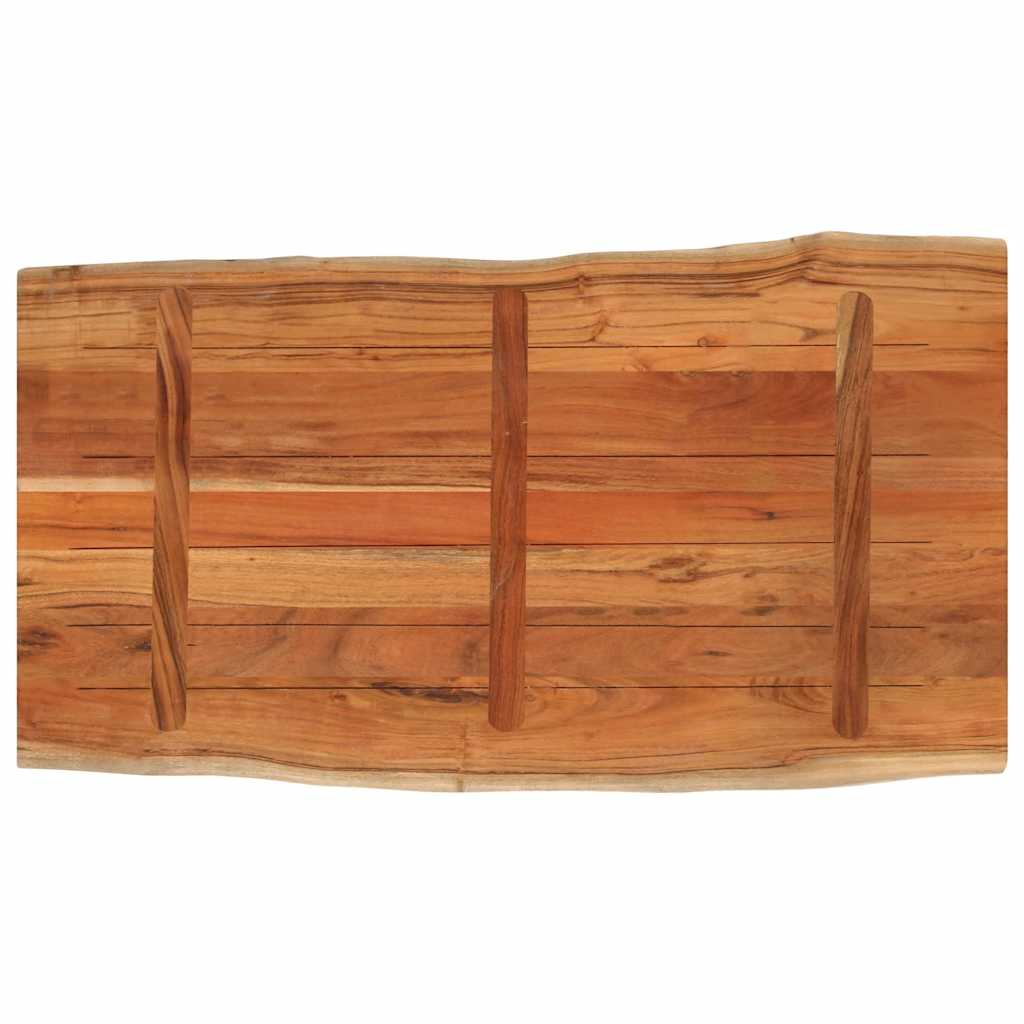 Galda virsma, 100x60x3,8cm, akācijas masīvkoks, ar dabīgo malu