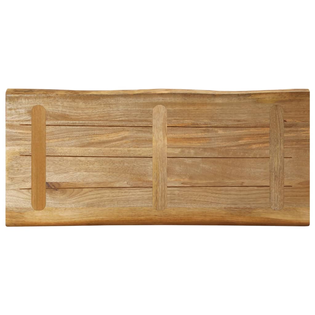 Stalviršis, 100x40x2,5cm, mango masyvas, su gyvu kraštu