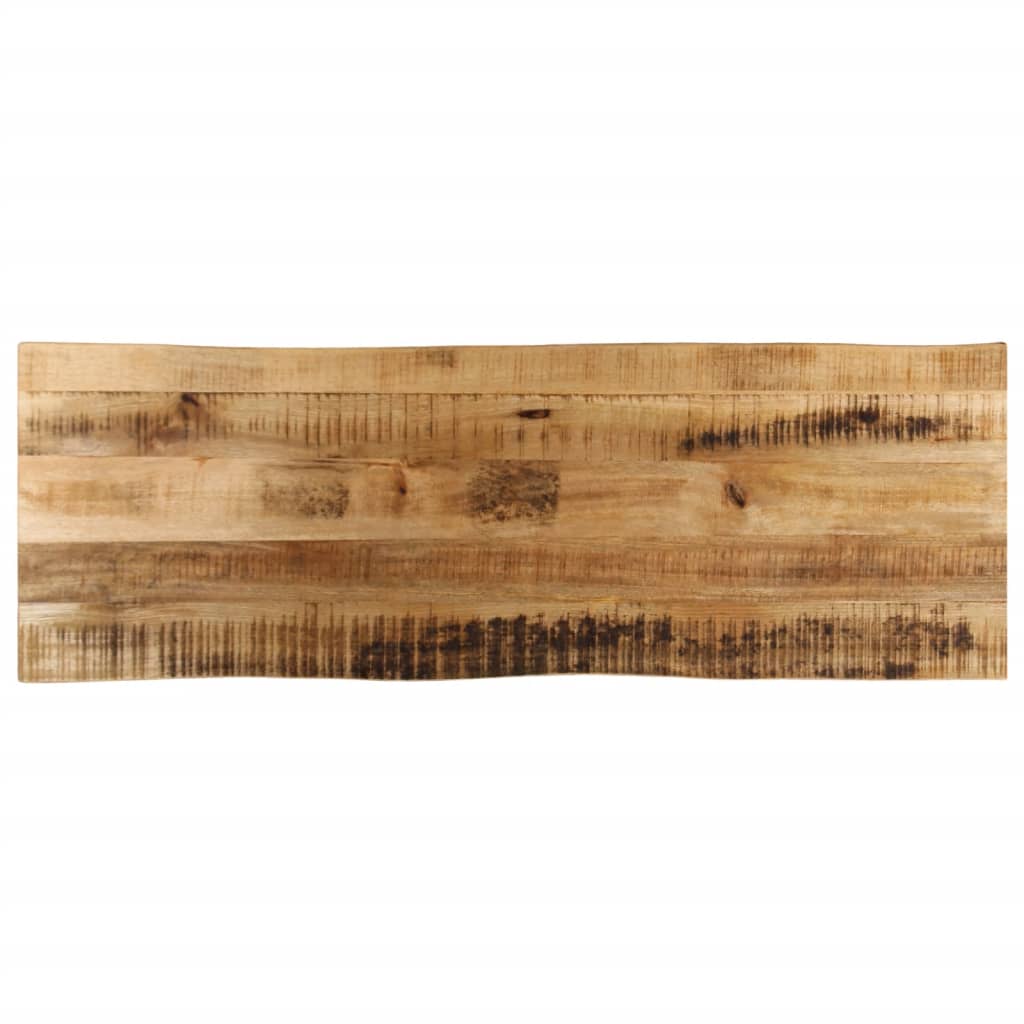 Virsma, 140x40x2,5cm, mango masīvkoks, ar dabisku malu
