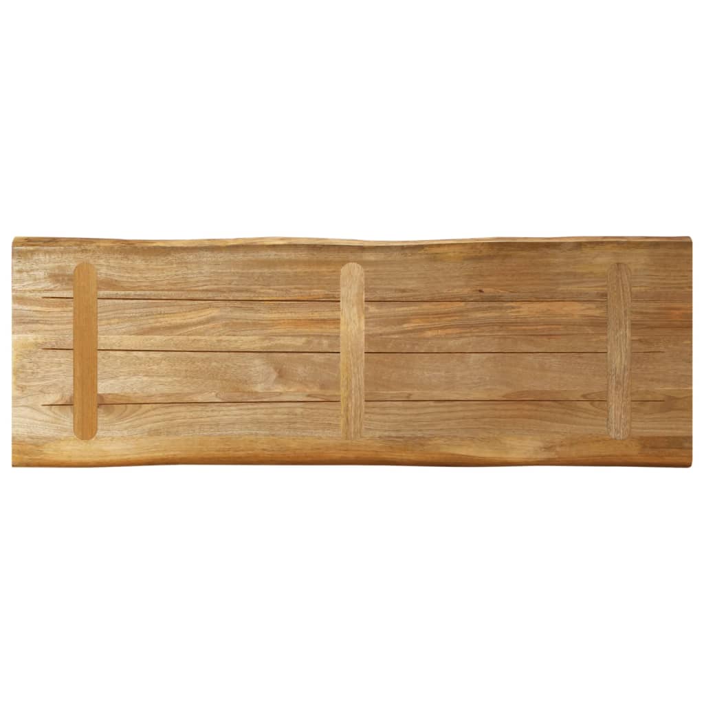 Virsma, 140x40x2,5cm, mango masīvkoks, ar dabisku malu