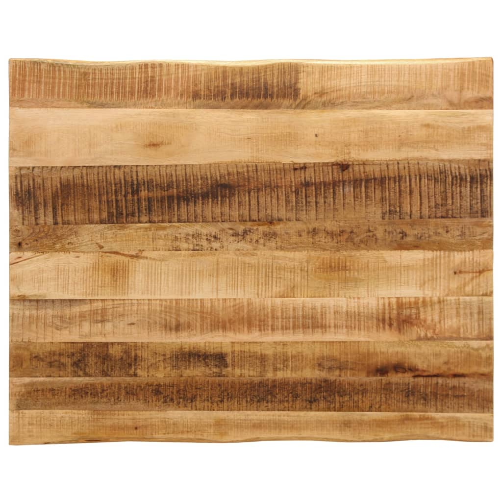 Tabletop, 90x80x2.5cm, solid mango wood, with live edge