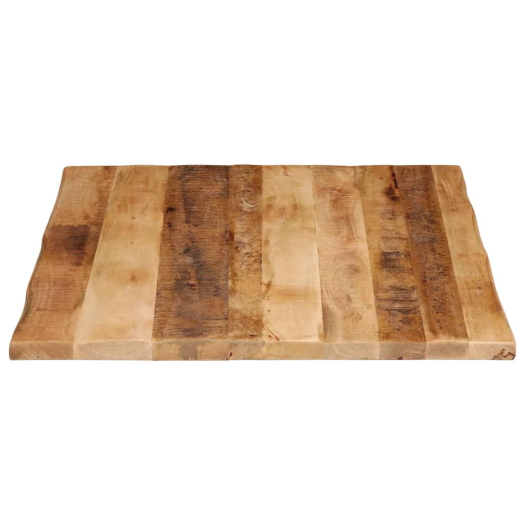 Tabletop, 90x80x2.5cm, solid mango wood, with live edge