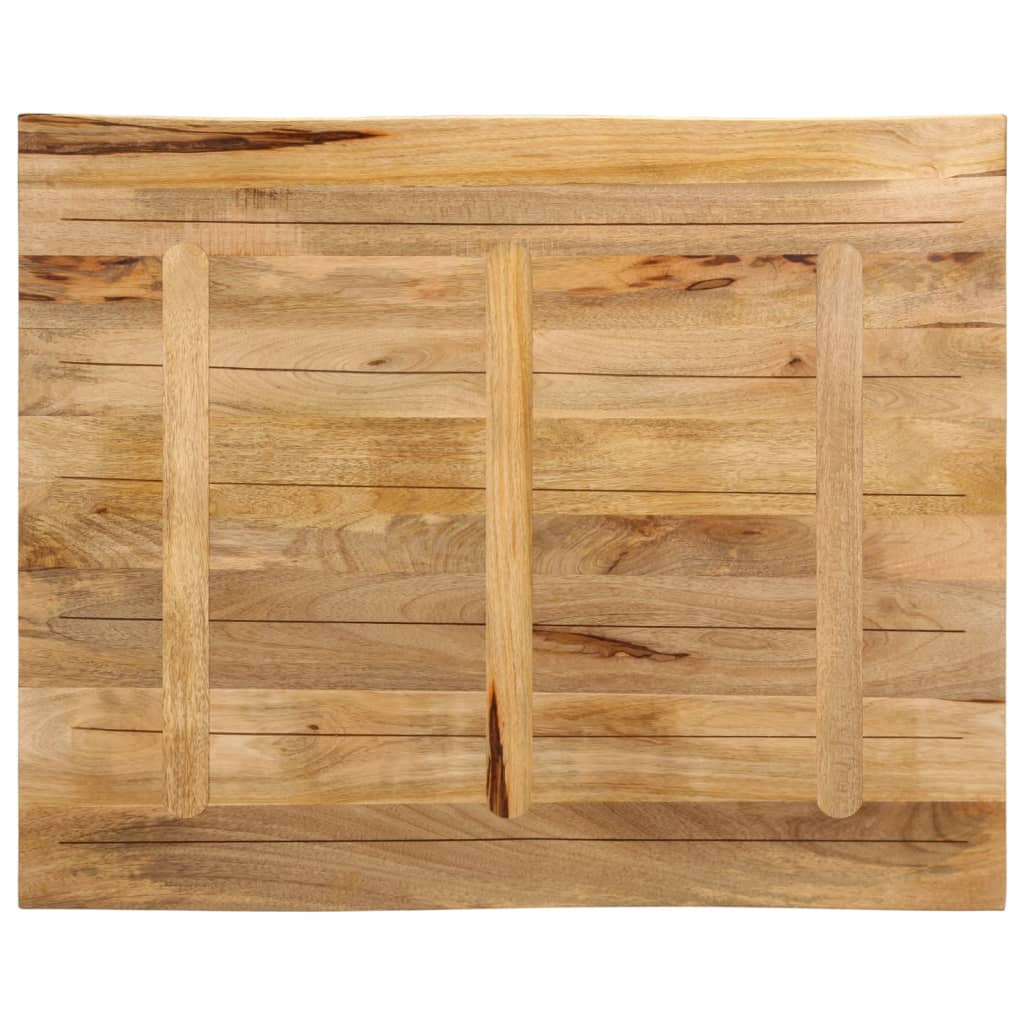 Tabletop, 90x80x2.5cm, solid mango wood, with live edge