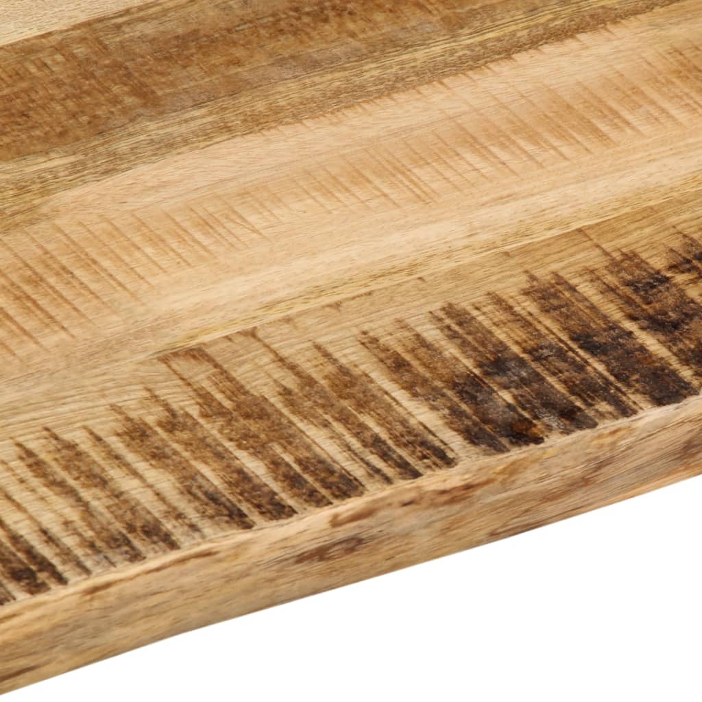 Tabletop, 90x80x2.5cm, solid mango wood, with live edge