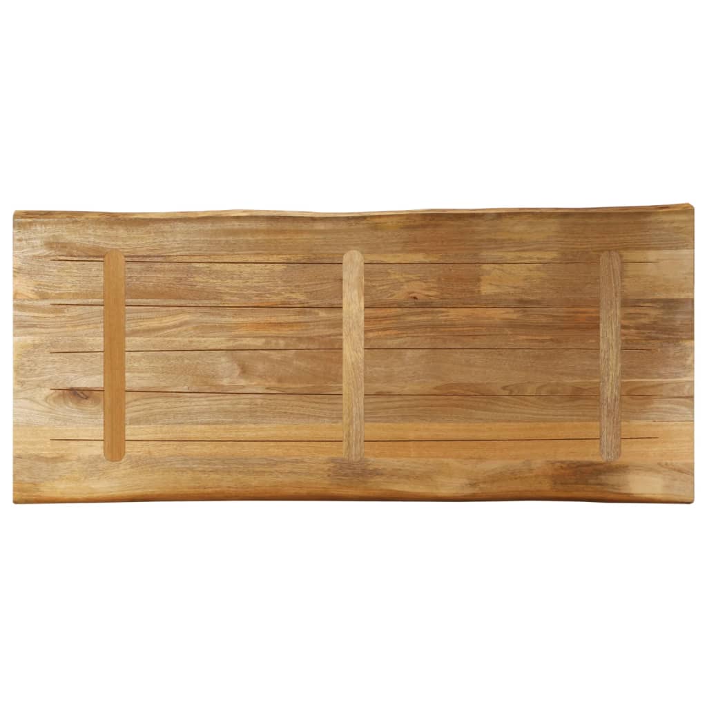Stalviršis, 140x60x3,8cm, mango masyvas, su gyvu kraštu