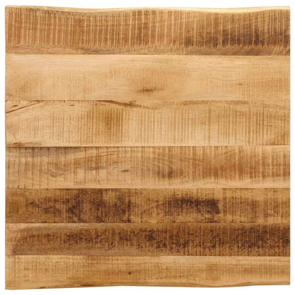 Worktop, 80x80x3.8cm, solid mango wood, with live edge