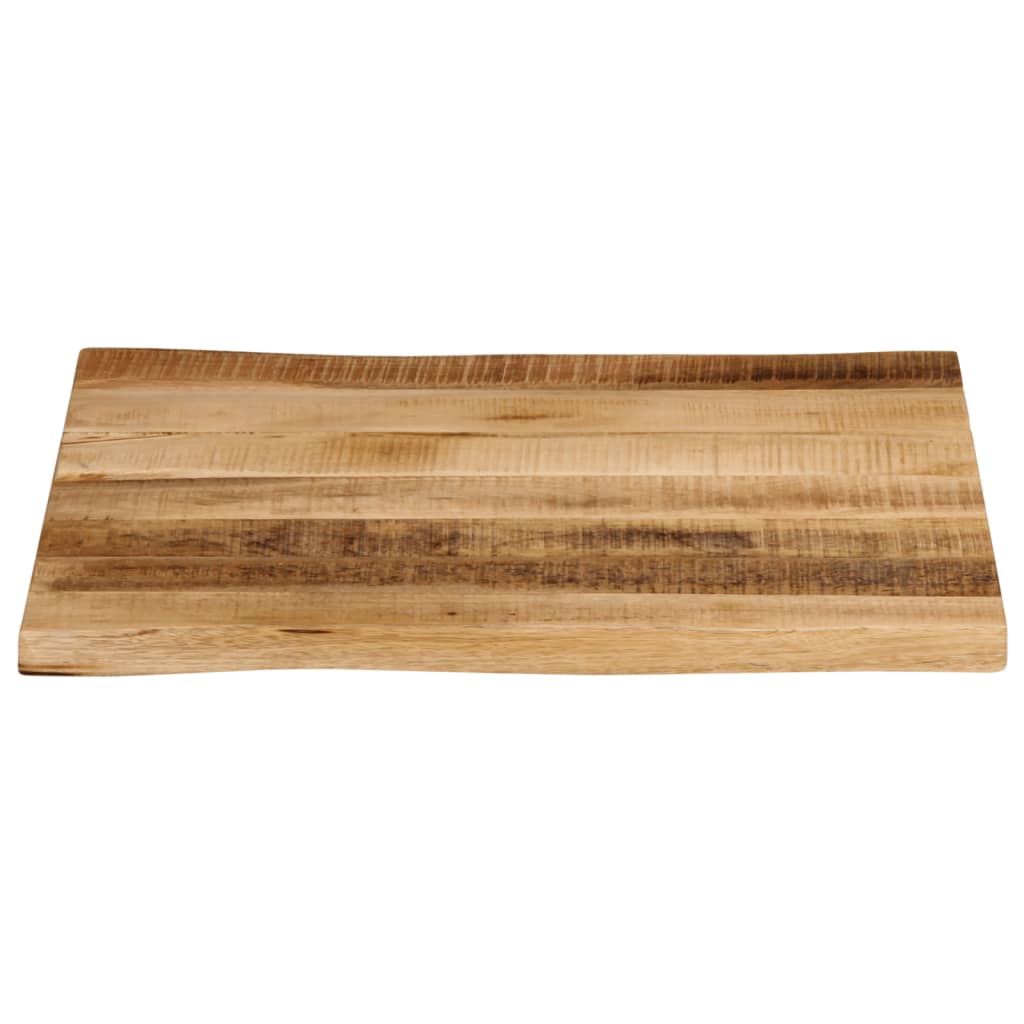Worktop, 80x80x3.8cm, solid mango wood, with live edge