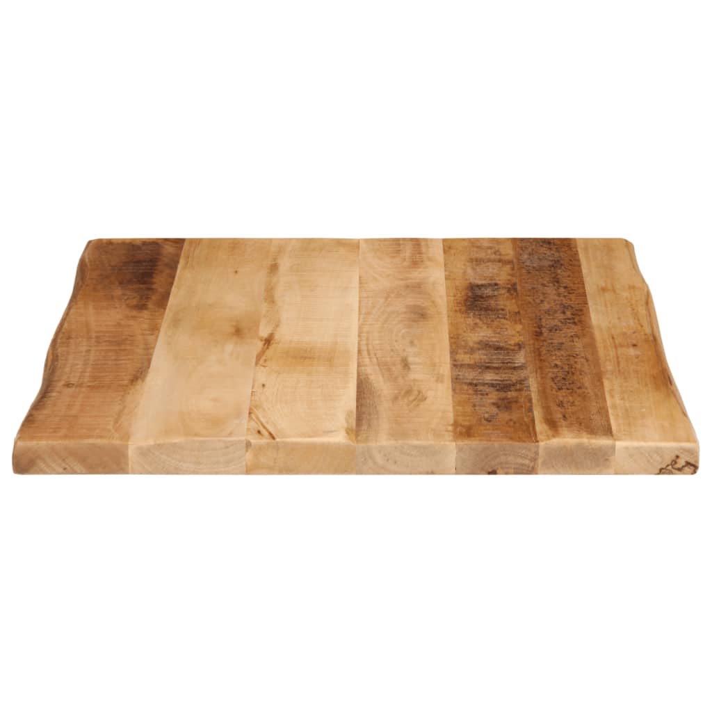 Worktop, 80x80x3.8cm, solid mango wood, with live edge