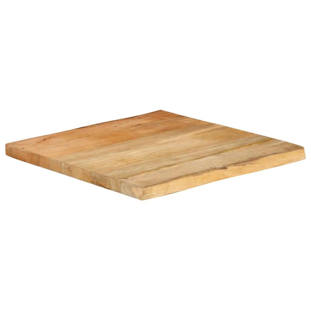 galda virsma 40x40x2,5 cm Live Edge masīvs mango