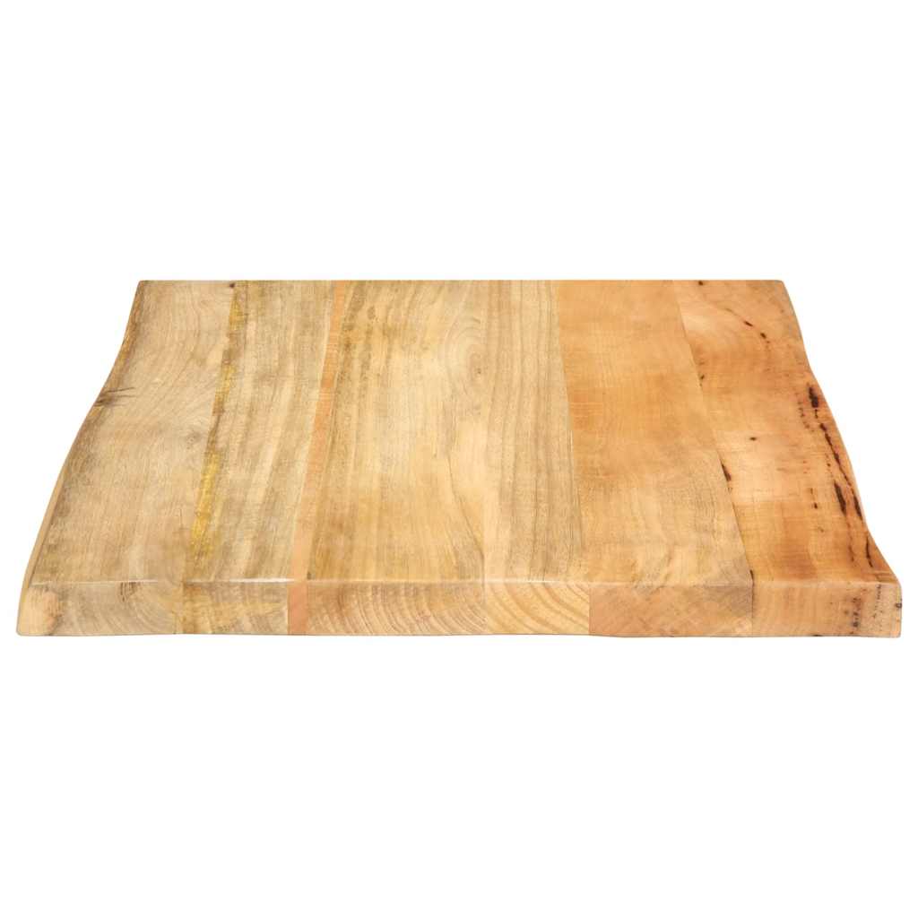 galda virsma 40x40x2,5 cm Live Edge masīvs mango
