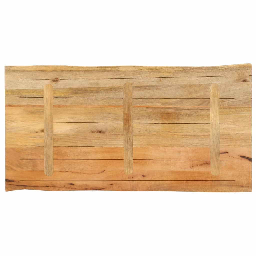 Tabletop, 110x60x3.8cm, solid mango wood, live edge