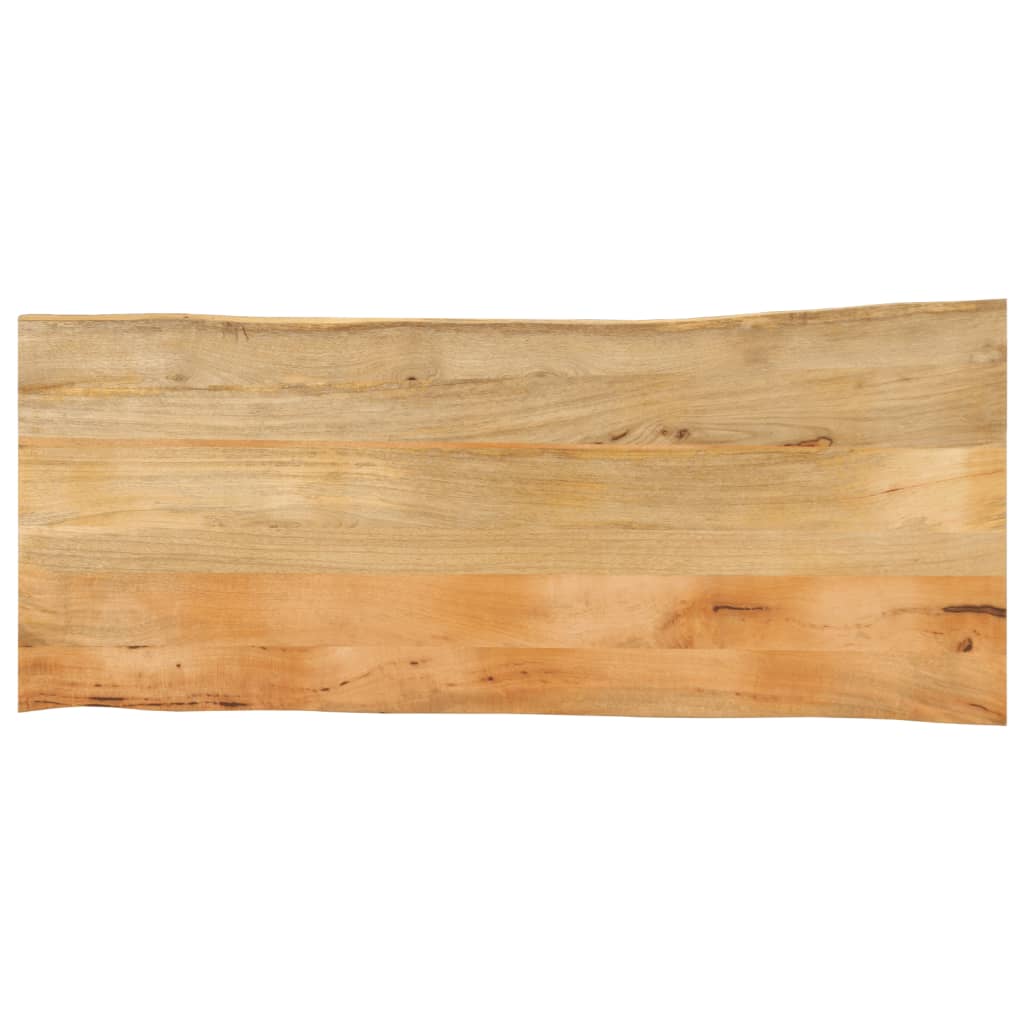 Stalviršis, 140x60x3,8cm, mango masyvas, su gyvu kraštu
