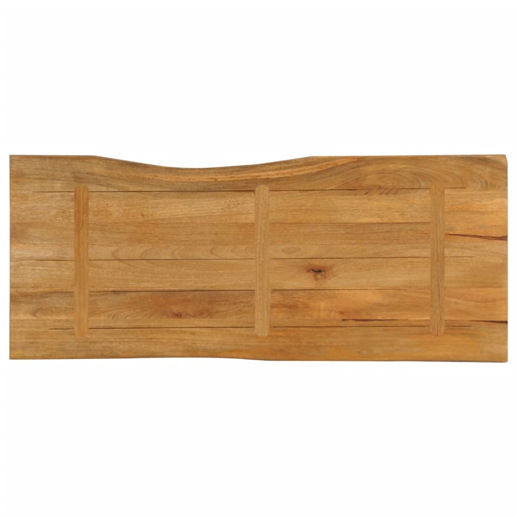 Stalviršis, 140x60x3,8cm, mango masyvas, su gyvu kraštu