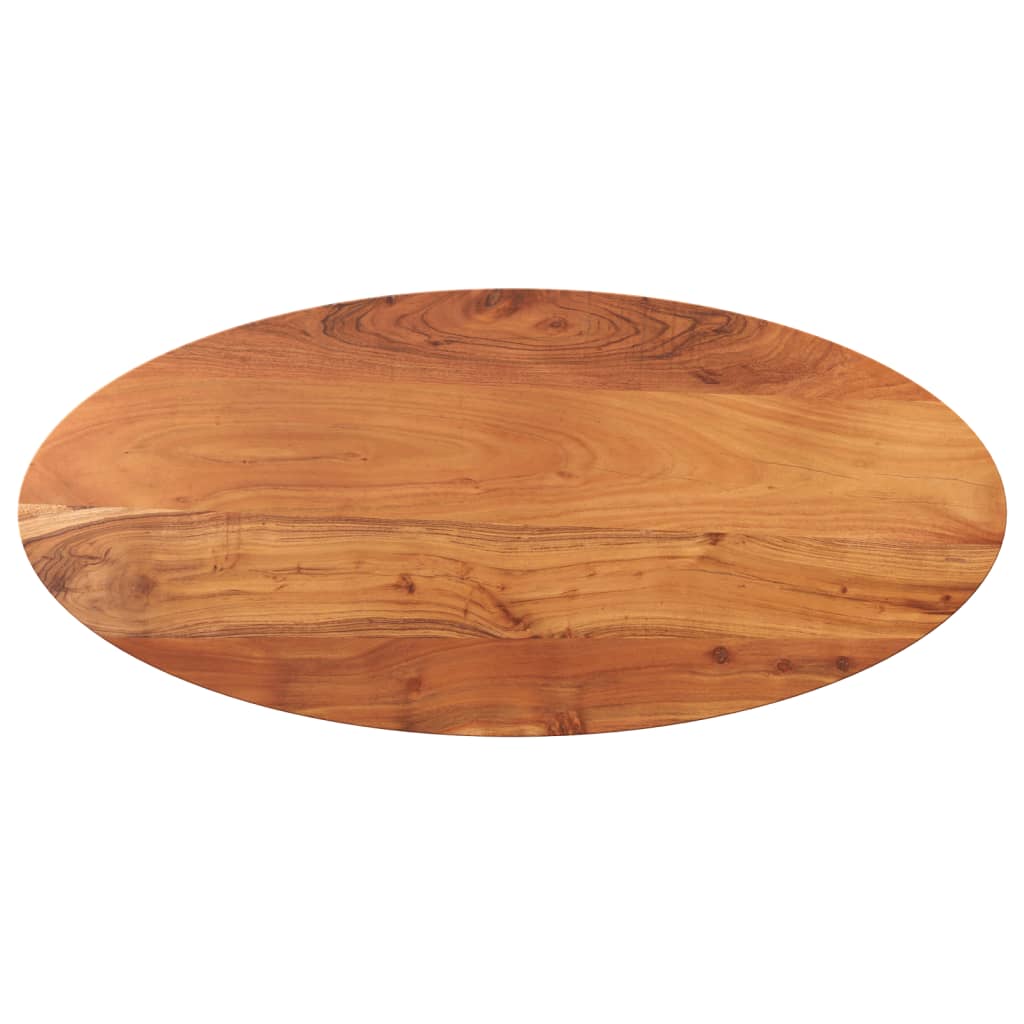Tabletop, 110x40x3.8cm, solid acacia wood, oval-shaped