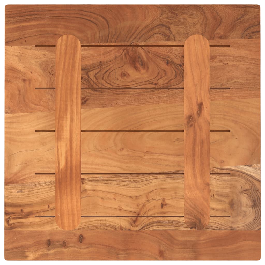 Stalviršis, 60x60x2,5cm, akacijos medienos masyvas, kvadratinis