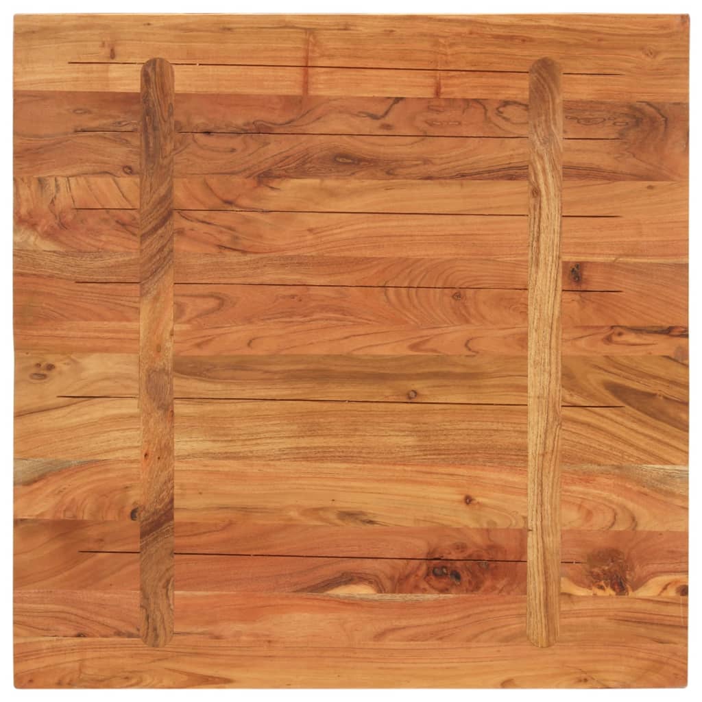 Stalviršis, 70x70x2,5cm, akacijos medienos masyvas, kvadratinis