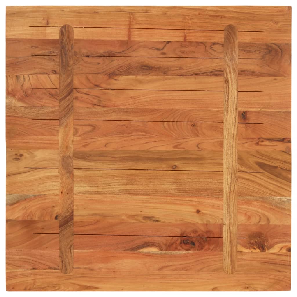 Stalviršis, 70x70x3,8cm, akacijos medienos masyvas, kvadratinis
