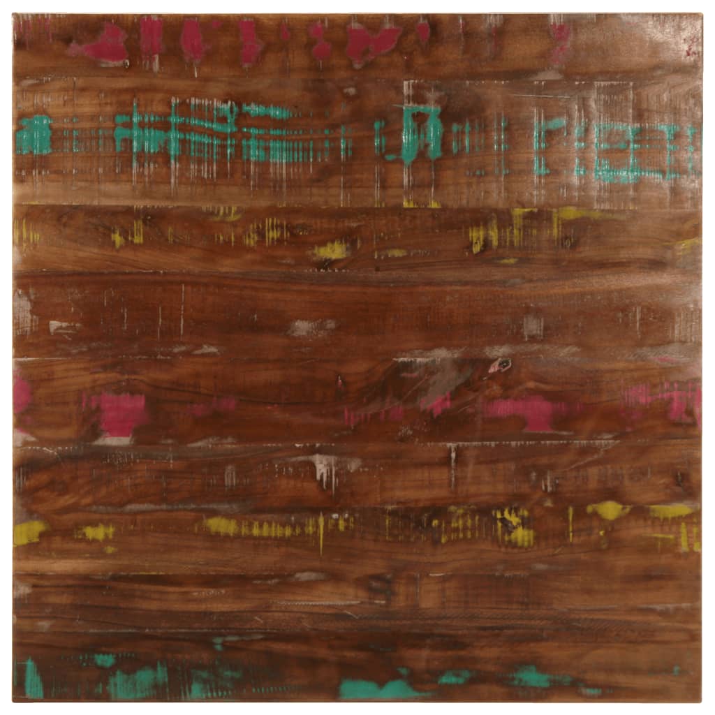 Tabletop, 80x80x2.5cm, reclaimed wood, square