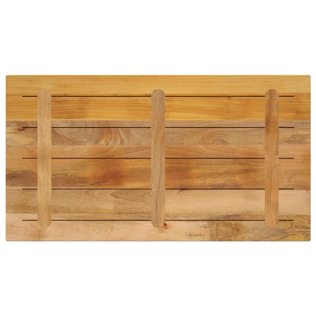 Tabletop, 110x60x2.5cm, solid mango wood, rectangular